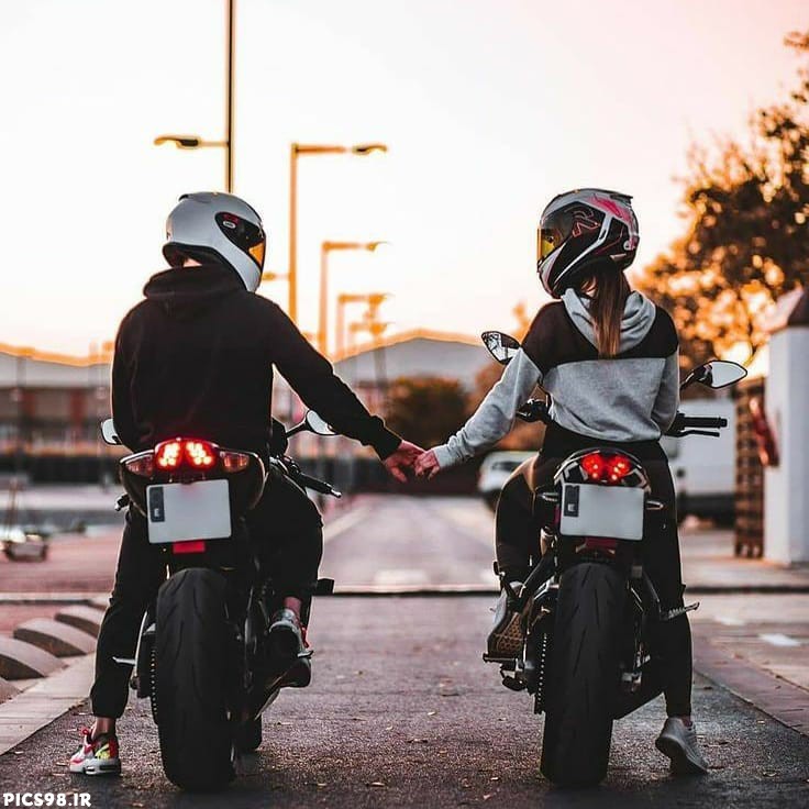 عکس پروفایل دختر و پسر موتورسوار
